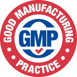 Hormovance GMP certified manufacturing badge